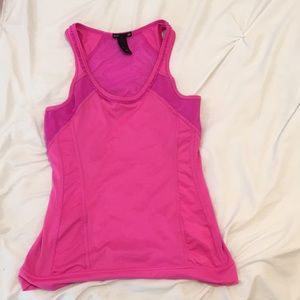Hot pink workout top